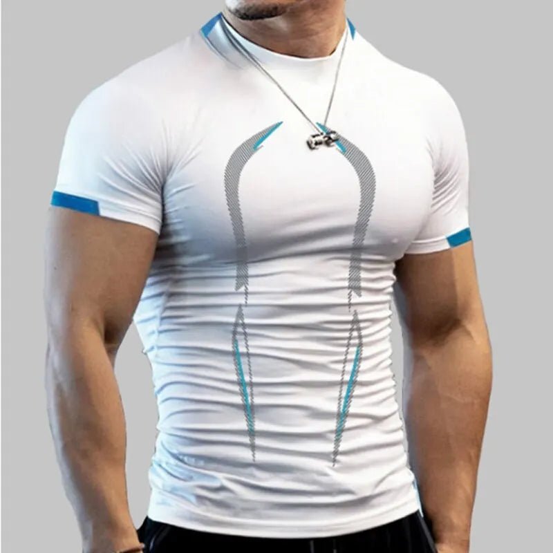 Men New Compression Shirt Men Fitness Gym Super Hero Sport Running T-Shirt Fitness Training Breathable Quick Dry Short Sleeve - 7DAY'S