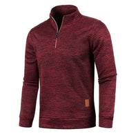 Men Sweatshirts Spring Thicker Pullover Half Zipper Pullover for Male Hoody Outdoor Sweatshir Autumn Solid Color Turtleneck Swea - 7DAY'S