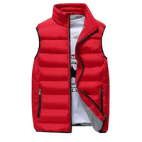 Men Vest Windproof Vest Men Jacket Sleeveless Vest Winter Jacket Casual Coat Men down Cotton Warm Thicken Waistcoat thick gilet - 7DAY'S