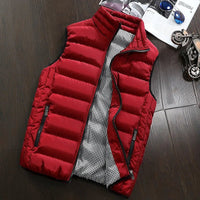 Men Vest Windproof Vest Men Jacket Sleeveless Vest Winter Jacket Casual Coat Men down Cotton Warm Thicken Waistcoat thick gilet - 7DAY'S