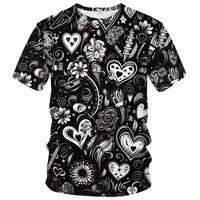 Men Women 3D Trippy Graffiti Animation Graphic T-Shirt Short Sleeve Crewneck Shirt - 7DAY'S