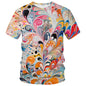 Men Women 3D Trippy Graffiti Animation Graphic T-Shirt Short Sleeve Crewneck Shirt - 7DAY'S