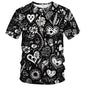 Men Women 3D Trippy Graffiti Animation Graphic T-Shirt Short Sleeve Crewneck Shirt - 7DAY'S