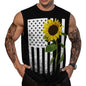 Mens American Flag Tank Top Summer Sleeveless Shirts 4th of July Gym Beach Novelty Workout Tees - 7DAY'S