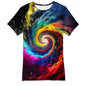 Men's and Women's T-Shirts with Creative Graffiti Printing Round Neck and Short Sleeve Tops - 7DAY'S