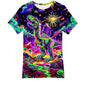 Men's and Women's T-Shirts with Creative Graffiti Printing Round Neck and Short Sleeve Tops - 7DAY'S
