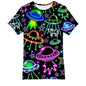 Men's and Women's T-Shirts with Creative Graffiti Printing Round Neck and Short Sleeve Tops - 7DAY'S