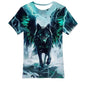 Men's and Women's T-Shirts with Creative Graffiti Printing Round Neck and Short Sleeve Tops - 7DAY'S