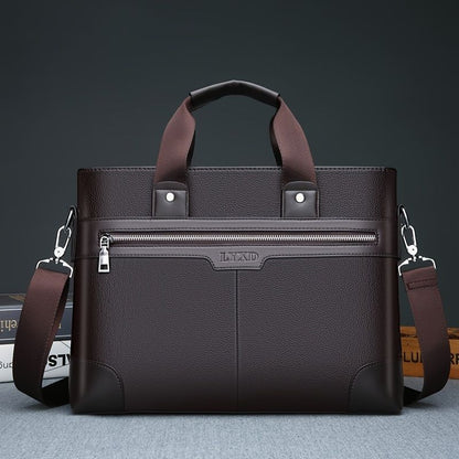 Men's Bag Briefcase Europe And America Men's Business Commuting Handbag Single Shoulder Crossbody Bag Cross Style Computer Bag - 7DAY'S