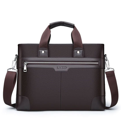Men's Bag Briefcase Europe And America Men's Business Commuting Handbag Single Shoulder Crossbody Bag Cross Style Computer Bag - 7DAY'S