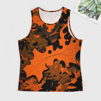 Men's Camo Tank Tops Novelty Leaf Graphic 3D Print Muscle Casual Sleeveless T-Shirt - 7DAY'S