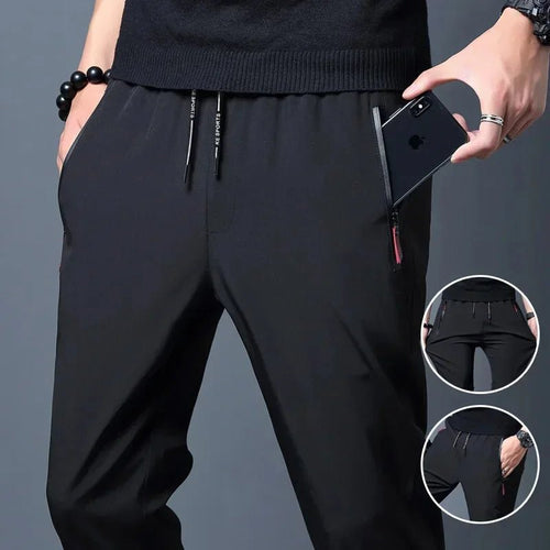 Men's Casual Pants Stretch Slim Fit Elastic Waist Jogger Korean Classic Blue Black Gray Male Brand Trousers Plus Size 4XL 5XL - 7DAY'S