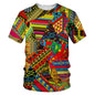 Men's Fashion 3D Digital Printing Short - Sleeved T-Shirt of African National Wind Trend in Summer - 7DAY'S
