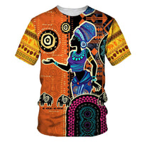 Men's Fashion 3D Digital Printing Short - Sleeved T-Shirt of African National Wind Trend in Summer - 7DAY'S