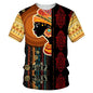 Men's Fashion 3D Digital Printing Short - Sleeved T-Shirt of African National Wind Trend in Summer - 7DAY'S