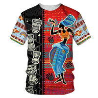 Men's Fashion 3D Digital Printing Short - Sleeved T-Shirt of African National Wind Trend in Summer - 7DAY'S