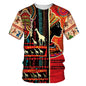 Men's Fashion 3D Digital Printing Short - Sleeved T-Shirt of African National Wind Trend in Summer - 7DAY'S