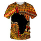 Men's Fashion 3D Digital Printing Short - Sleeved T-Shirt of African National Wind Trend in Summer - 7DAY'S