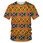 Men's Fashion 3D Digital Printing Short - Sleeved T-Shirt of African National Wind Trend in Summer - 7DAY'S
