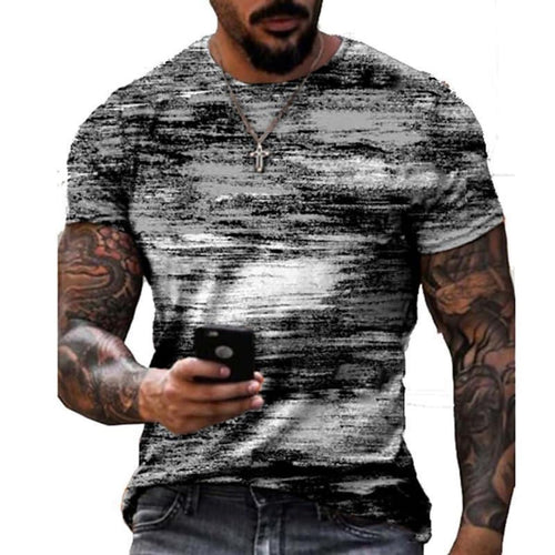 Men's Fashion 3D Printing Fashion Trend Short Sleeve T-Shirt Summer Men's wear - 7DAY'S