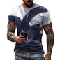 Men's Fashion 3D Printing Fashion Trend Short Sleeve T-Shirt Summer Men's wear - 7DAY'S