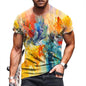 Men's Fashion 3D Printing Fashion Trend Short Sleeve T-Shirt Summer Men's wear - 7DAY'S