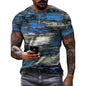 Men's Fashion 3D Printing Fashion Trend Short Sleeve T-Shirt Summer Men's wear - 7DAY'S