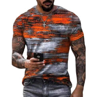Men's Fashion 3D Printing Fashion Trend Short Sleeve T-Shirt Summer Men's wear - 7DAY'S