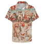 Men's Hawaiian Beach Dog Cat Shirt Short Sleeve Aloha Shirt Floral Button Down Tropical Hawaii Shirts - 7DAY'S