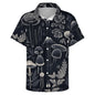 Mens Mushroom Button Down Shirt Short Sleeve Shirts Novelty Hawaiian Holiday Summer Funny Tops - 7DAY'S