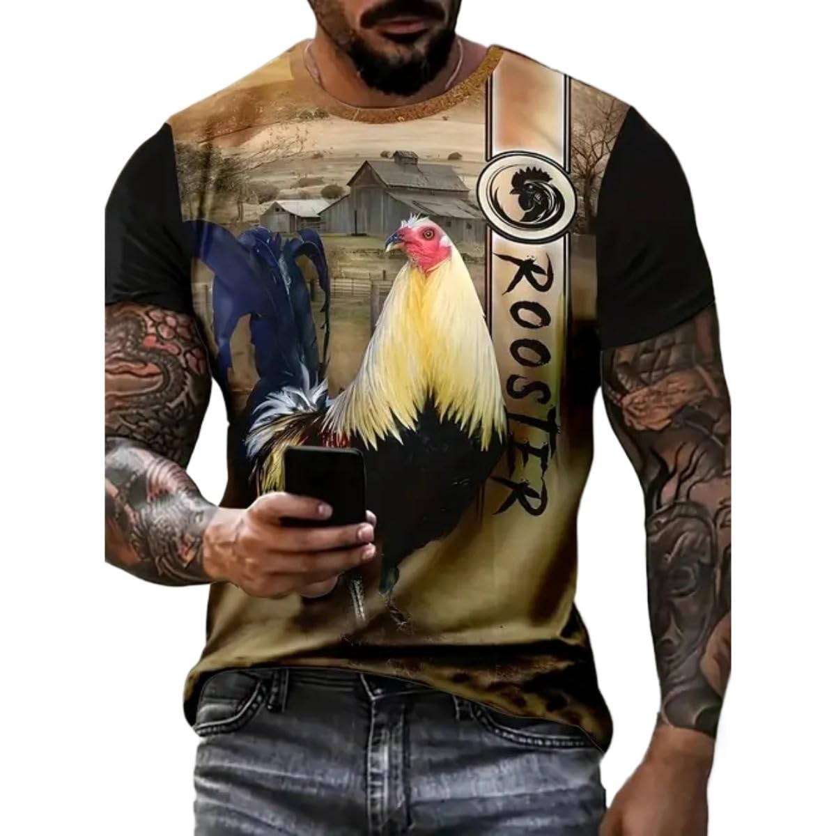 Men's New Summer Comfortable Joker, Loose Short - Sleeved T-Shirt - 7DAY'S