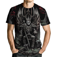 Men's Skull Graphic Tshirt 3D Print Skeleton Shirt for Men Funny Skull Tees Top - 7DAY'S