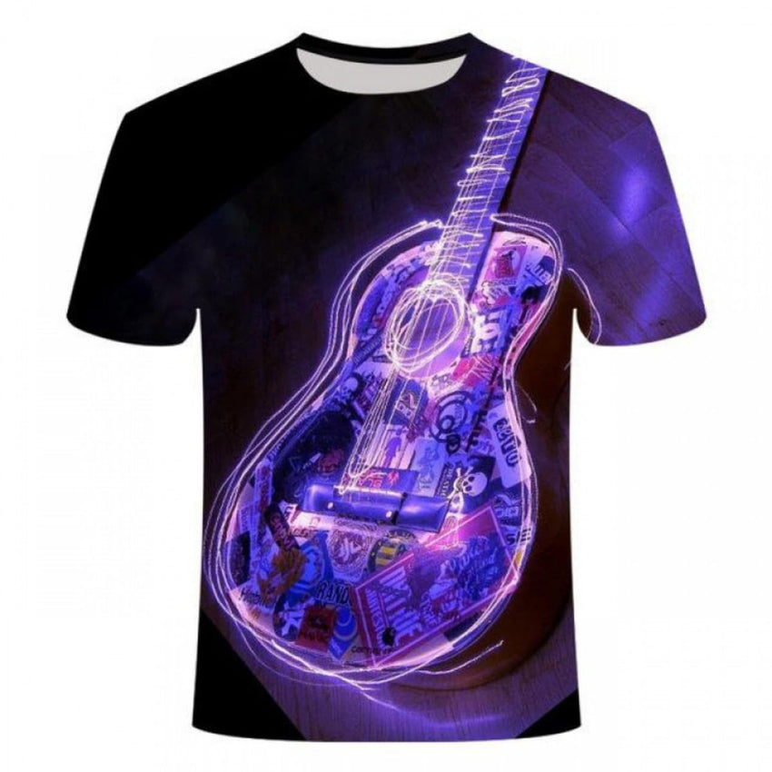 Men's T-Shirt with T-Shirt and Short Sleeves, Personalized 3D Printed T-Shirt - 7DAY'S