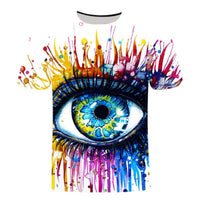 Men's T-Shirt with T-Shirt and Short Sleeves, Personalized 3D Printed T-Shirt - 7DAY'S