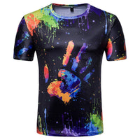 Men's T-Shirt with T-Shirt and Short Sleeves, Personalized 3D Printed T-Shirt - 7DAY'S