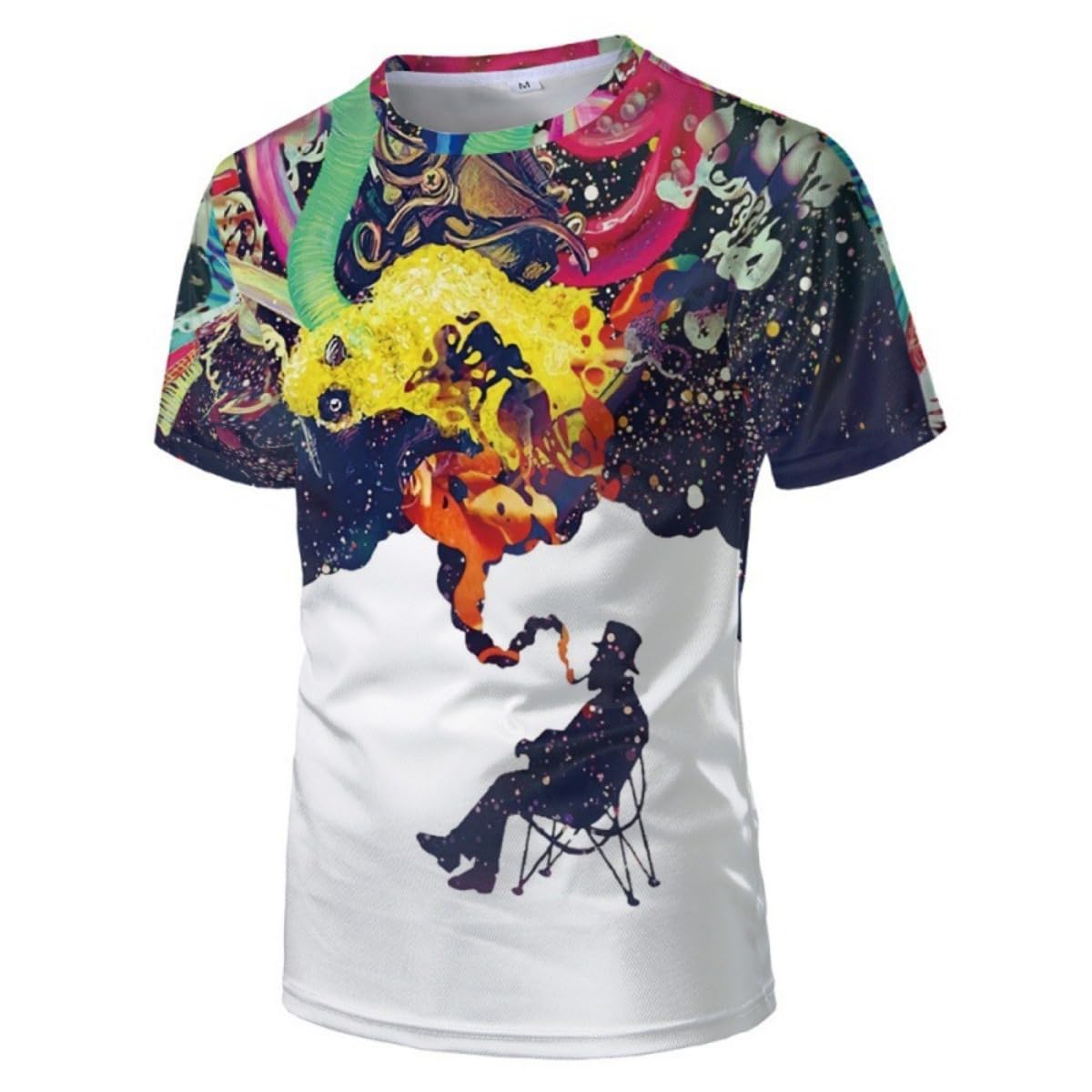 Men's T-Shirt with T-Shirt and Short Sleeves, Personalized 3D Printed T-Shirt - 7DAY'S