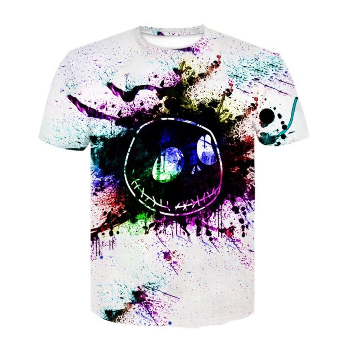 Men's T-Shirt with T-Shirt and Short Sleeves, Personalized 3D Printed T-Shirt - 7DAY'S