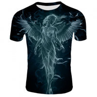 Men's T-Shirt with T-Shirt and Short Sleeves, Personalized 3D Printed T-Shirt - 7DAY'S