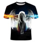 Men's T-Shirt with T-Shirt and Short Sleeves, Personalized 3D Printed T-Shirt - 7DAY'S