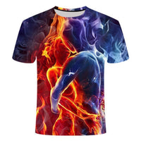 Men's T-Shirt with T-Shirt and Short Sleeves, Personalized 3D Printed T-Shirt - 7DAY'S