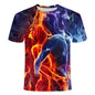Men's T-Shirt with T-Shirt and Short Sleeves, Personalized 3D Printed T-Shirt - 7DAY'S