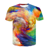 Men's T-Shirt with T-Shirt and Short Sleeves, Personalized 3D Printed T-Shirt - 7DAY'S