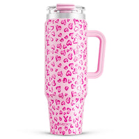 Meoky 40 oz Tumbler with Handle and Straw, Insulated Tumbler with Lid and Straw, Stainless Steel Travel Mug, Keeps Cold for 34 Hours, 100% Leak Proof, Fits in Car Cup Holder (Night) - 7DAY'S