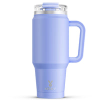 Meoky 40 oz Tumbler with Handle and Straw, Insulated Tumbler with Lid and Straw, Stainless Steel Travel Mug, Keeps Cold for 34 Hours, 100% Leak Proof, Fits in Car Cup Holder (Night) - 7DAY'S