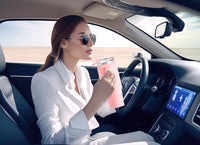 Meoky 40 oz Tumbler with Handle and Straw, Insulated Tumbler with Lid and Straw, Stainless Steel Travel Mug, Keeps Cold for 34 Hours, 100% Leak Proof, Fits in Car Cup Holder (Night) - 7DAY'S