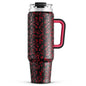 Meoky 40 oz Tumbler with Handle and Straw, Insulated Tumbler with Lid and Straw, Stainless Steel Travel Mug, Keeps Cold for 34 Hours, 100% Leak Proof, Fits in Car Cup Holder (Night) - 7DAY'S