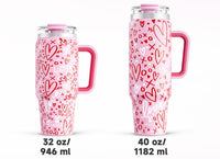 Meoky 40 oz Tumbler with Handle and Straw, Insulated Tumbler with Lid and Straw, Stainless Steel Travel Mug, Keeps Cold for 34 Hours, 100% Leak Proof, Fits in Car Cup Holder (Night) - 7DAY'S