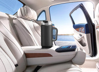 Meoky 40 oz Tumbler with Handle and Straw, Insulated Tumbler with Lid and Straw, Stainless Steel Travel Mug, Keeps Cold for 34 Hours, 100% Leak Proof, Fits in Car Cup Holder (Night) - 7DAY'S