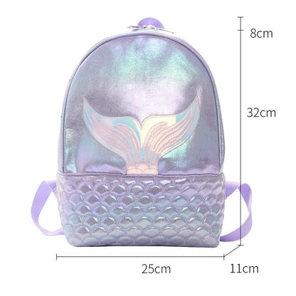 Mermaid Kids Backpack, Sparkly Sequins Backpack for Girls - 7DAY'S