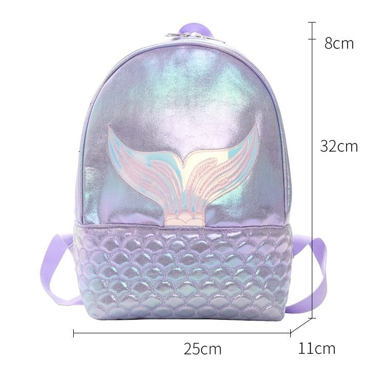 Mermaid Kids Backpack, Sparkly Sequins Backpack for Girls - 7DAY'S